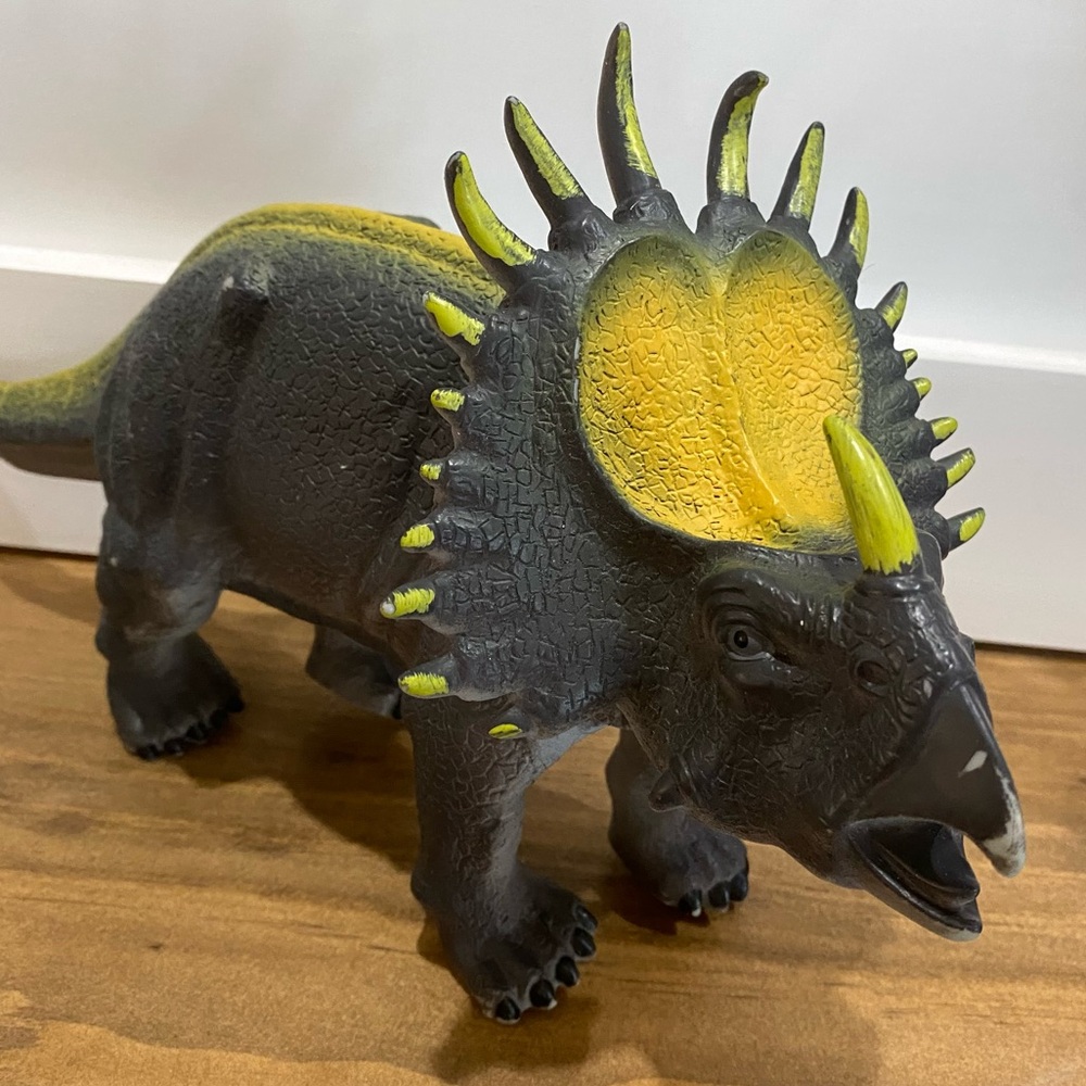 Styracosaurus 2013 Toy Major‎ Trading 2013 Rubber Dinosaur